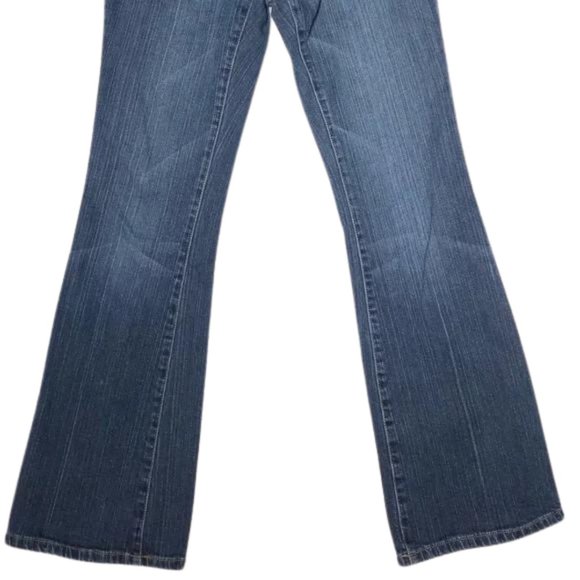 A Pea In The Pod Medium Dark Wash Denim Full Belly Maternity Bootcut Jeans - Picture 4 of 8